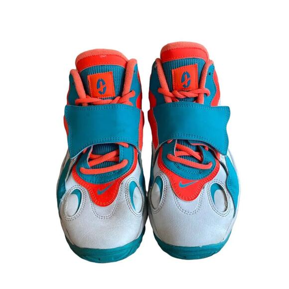 NIKE AIR MAX SPEED TURF 'MIAMI DOLPHINS' 525225-102 MENS SNEAKERS SIZE 6.5 Youth - Picture 3 of 8